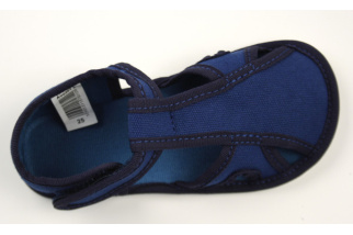 Barefoot papučky - EF - jednofarebné otvorené - Blue