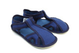 Barefoot papučky - EF - jednofarebné otvorené - Blue