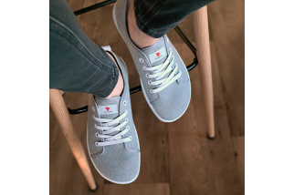 Plátené barefoot tenisky Anatomic ECO - sivá