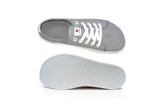 Plátené barefoot tenisky Anatomic ECO - sivá