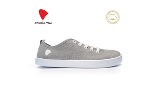 Plátené barefoot tenisky Anatomic ECO - sivá