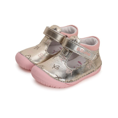 DDstep 070 Barefoot - kožené topánky - Champagne