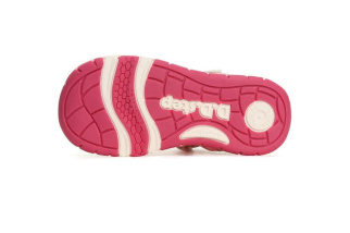 D.D.step sieťované sandále Quick Dry - White