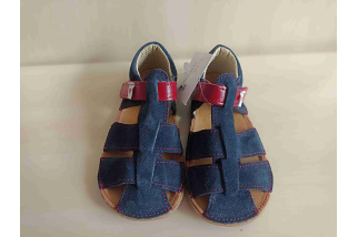 EF barefoot sandálky - granát/červená