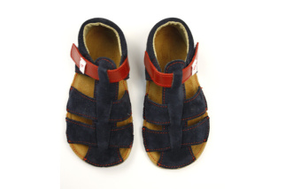 EF barefoot sandálky - granát/červená