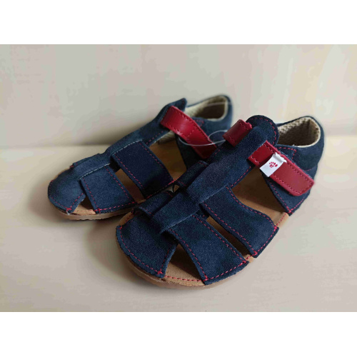 EF barefoot sandálky - granát/červená