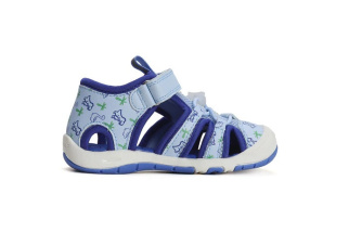 D.D.step sieťované sandále Quick Dry - Sky Blue