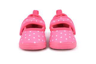 Papučky Playshoes ružové - bodky