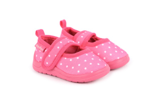 Papučky Playshoes ružové - bodky