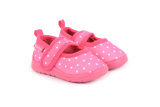 Papučky Playshoes ružové - bodky