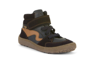 Froddo Barefoot TEX Go- detská kožená obuv - Dark Blue