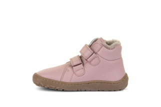 Froddo Barefoot Winter Furry - detská zimná kožená obuv - Pink