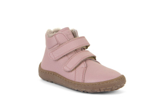 Froddo Barefoot Winter Furry - detská zimná kožená obuv - Pink