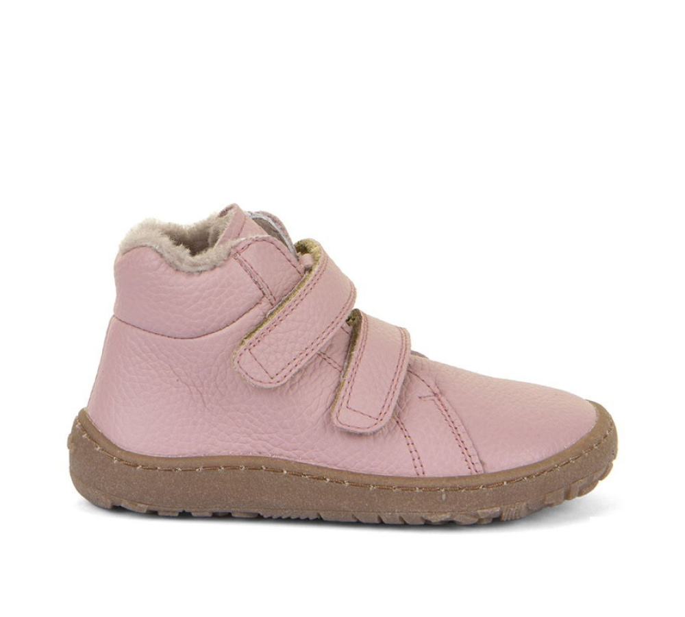 Froddo Barefoot Winter Furry - detská zimná kožená obuv - Pink