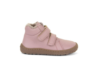 Froddo Barefoot Winter Furry - detská zimná kožená obuv - Pink