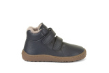 Froddo Barefoot Winter Furry - detská zimná kožená obuv - Dark Blue