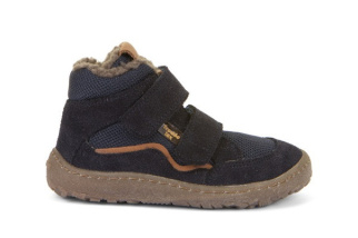 Froddo Barefoot Winter Wool - detská zimná obuv - Dark Blue