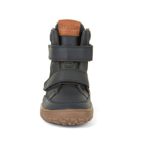 Froddo Barefoot TEX Winter - detská zimná kožená obuv - Dark Blue