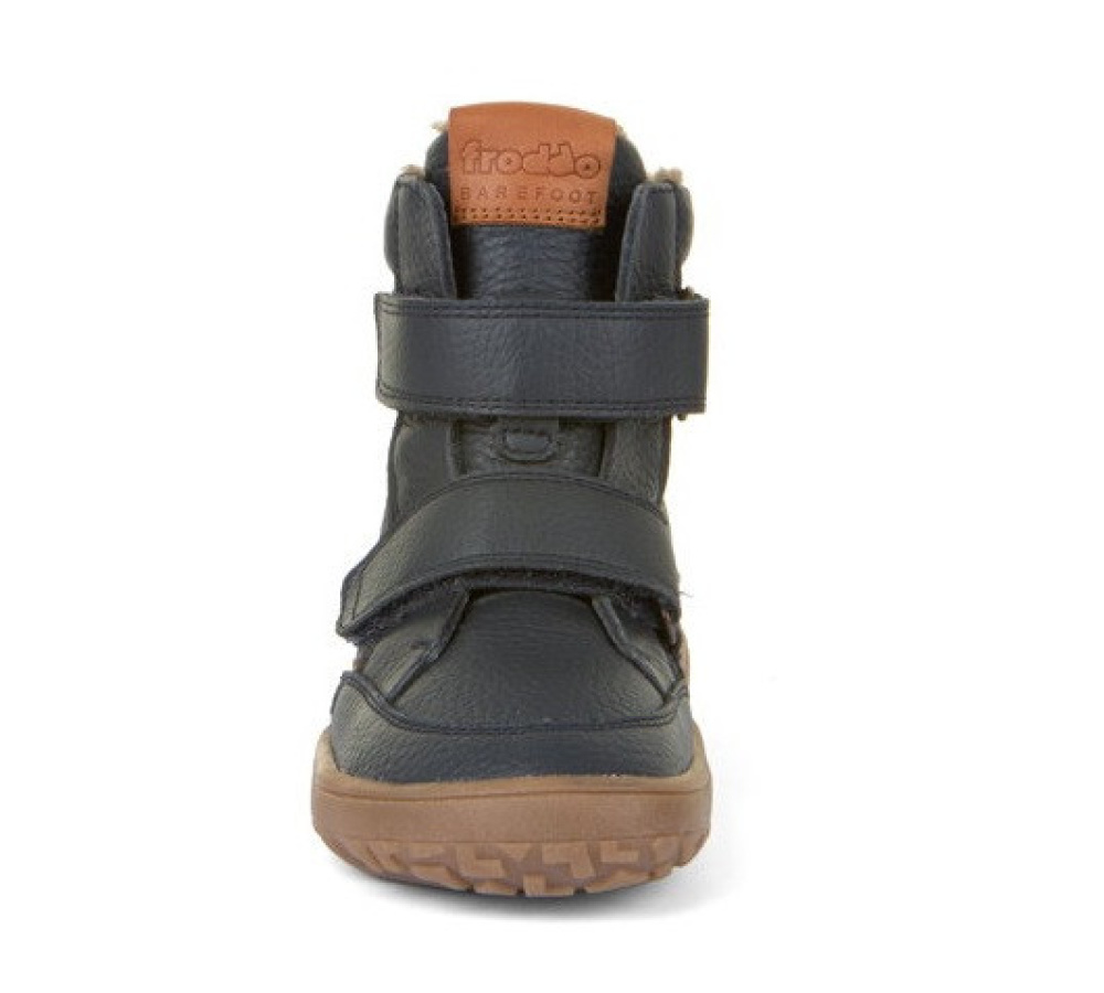 Froddo Barefoot TEX Winter - detská zimná kožená obuv - Dark Blue