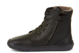 Froddo Barefoot TEX Laces Winter - zimná kožená obuv - Black