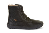 Froddo Barefoot TEX Laces Winter - zimná kožená obuv - Black