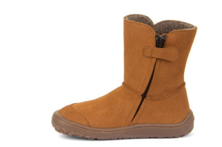 Froddo Barefoot TEX Suede - čižmy -Cognac