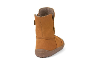 Froddo Barefoot TEX Suede - čižmy -Cognac