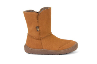 Froddo Barefoot TEX Suede - čižmy -Cognac