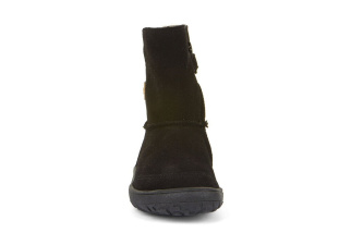Froddo Barefoot TEX Suede - čižmy - Black