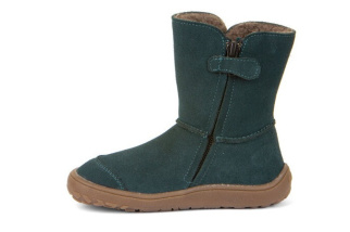 Froddo Barefoot TEX Suede - čižmy - Petroleum