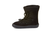 Froddo Barefoot TEX TRACK Wool Winter - zimná kožená obuv - Black