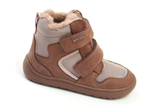 Protetika barefoot -zimné topánky s membránou Daxi old pink