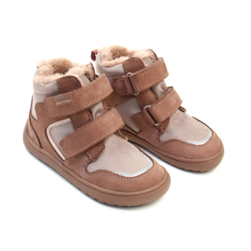 Protetika barefoot -zimné topánky s membránou Daxi old pink