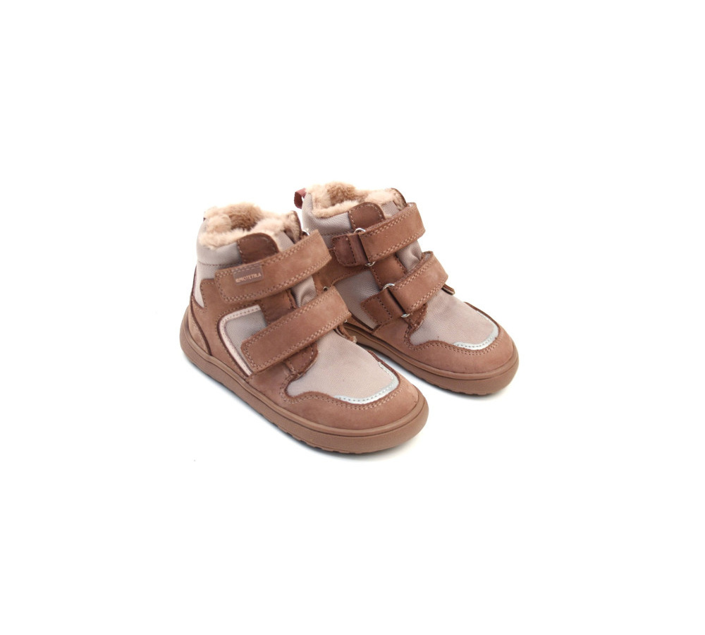 Protetika barefoot -zimné topánky s membránou Daxi old pink
