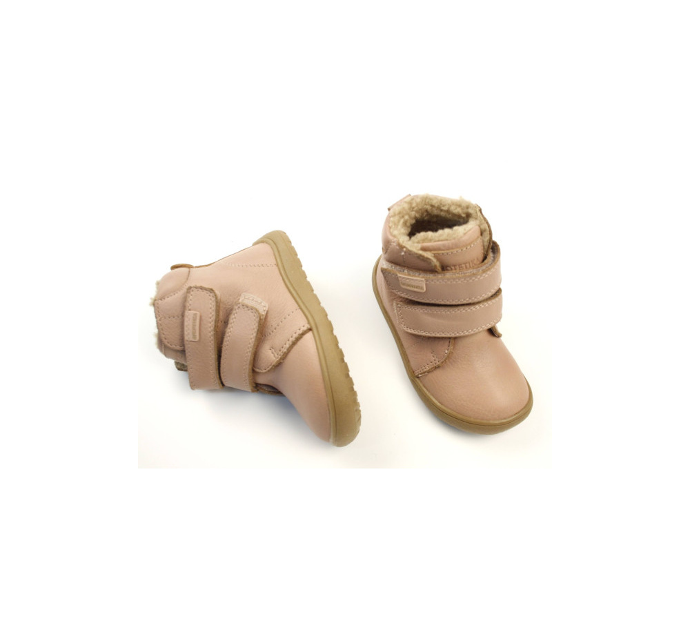 Protetika barefoot -zimné topánky s membránou Beka pink