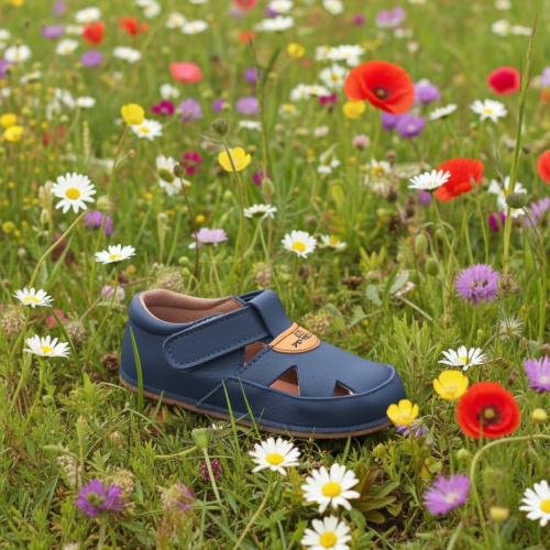 PEGRES B 1096 sandálky modré