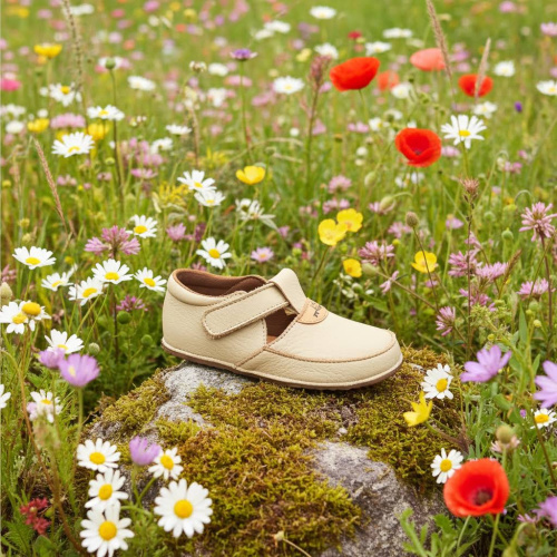 PEGRES B 1097 prvé topánočky béžové