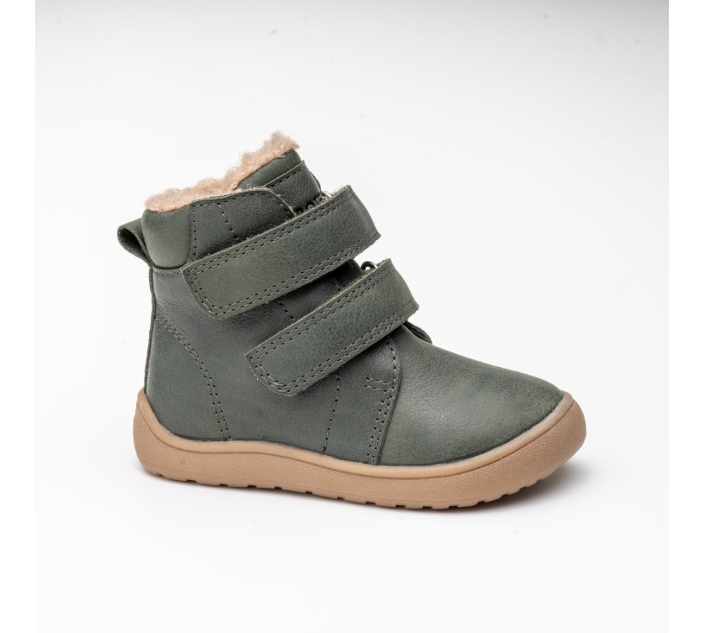 Protetika barefoot -zimné topánky s membránou Daryk khaki