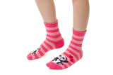 Dievčenské ponožky s pandou - ružové