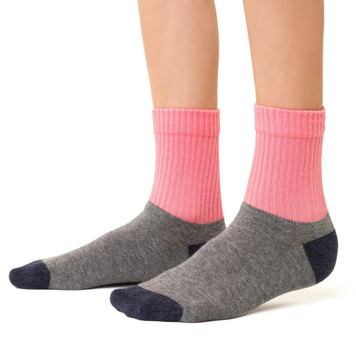 Dievčenské ponožky  - sivoružové