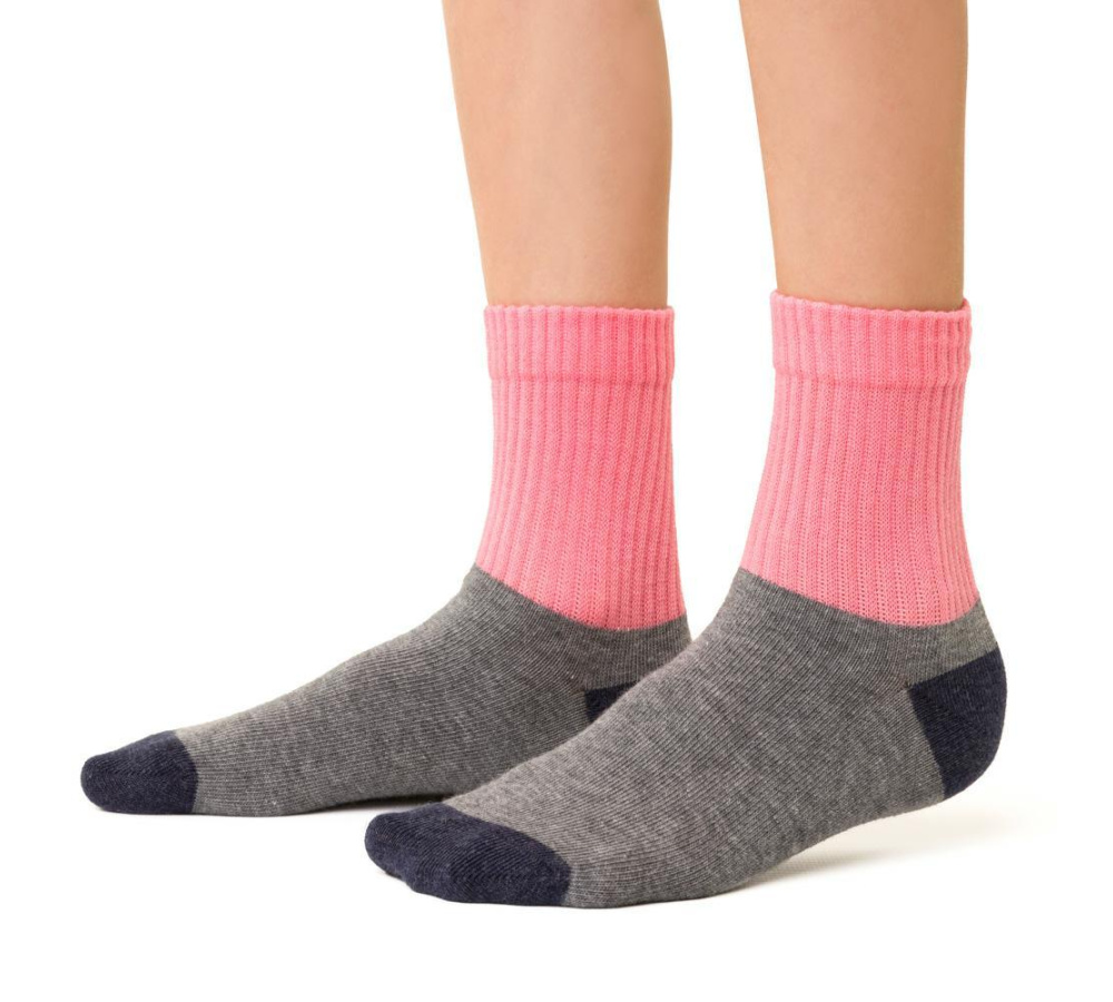 Dievčenské ponožky  - sivoružové