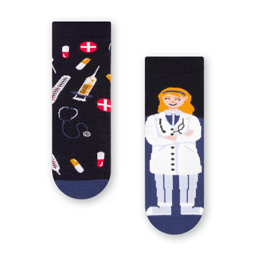 Dievčenské ponožky sestrička - tmavomodré