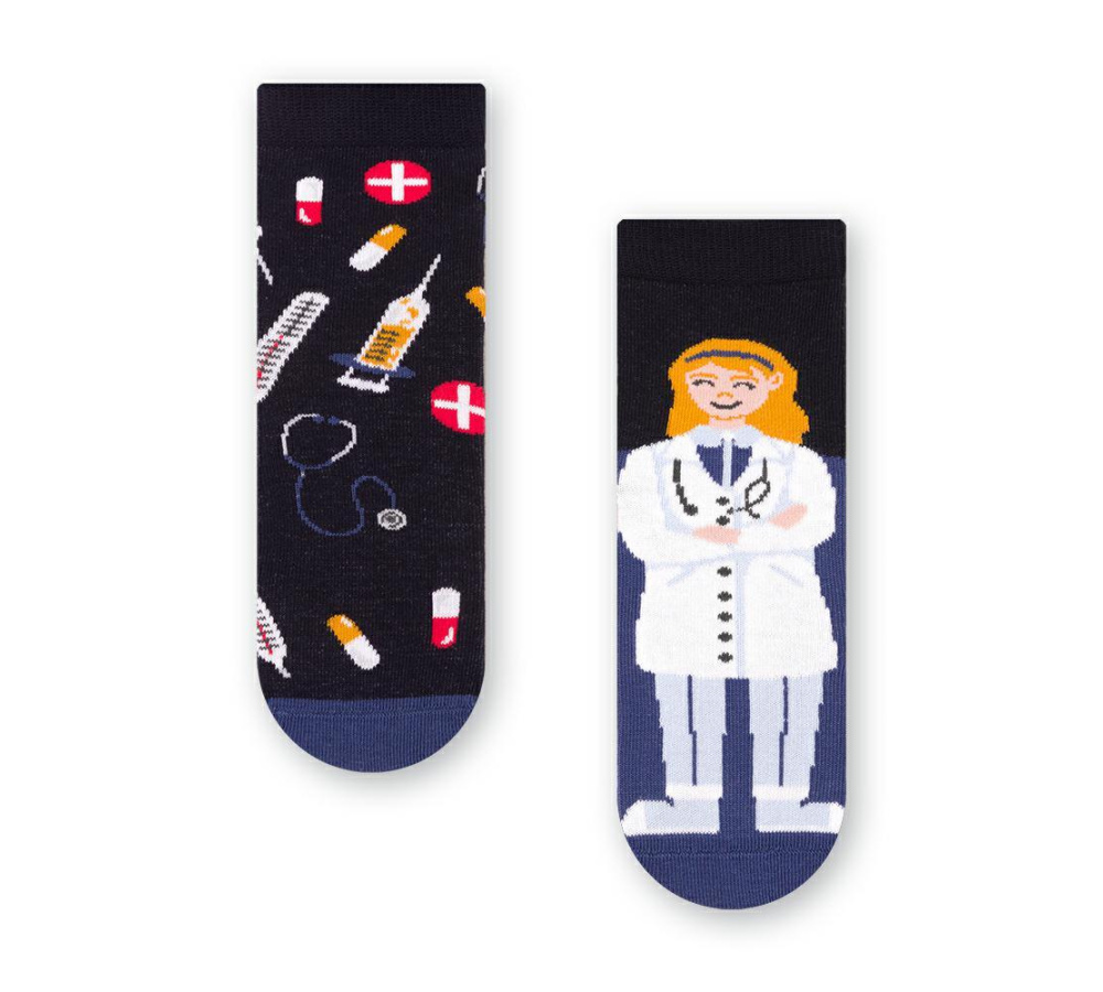 Dievčenské ponožky sestrička - tmavomodré