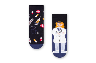 Dievčenské ponožky sestrička - tmavomodré