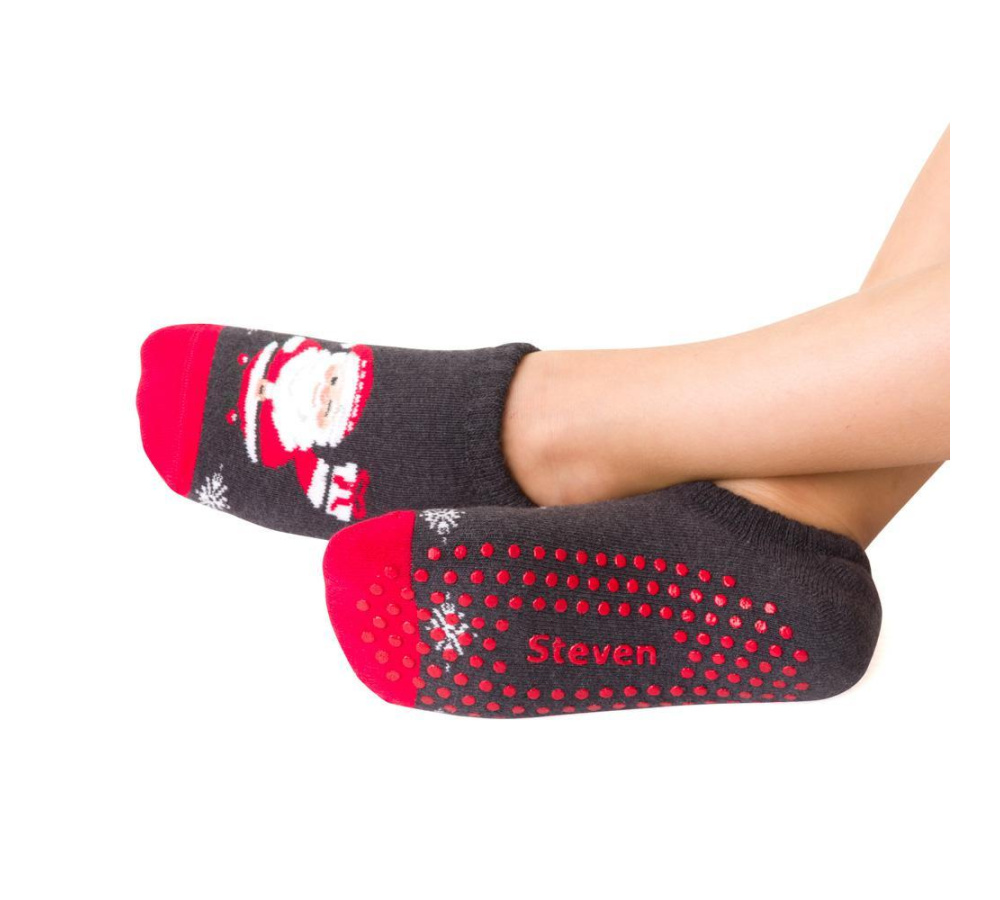 Detské vianočné protišmykové ponožky so Santa Clausom