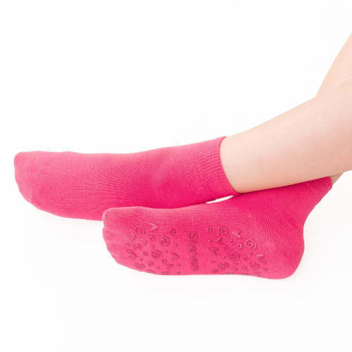 Detské protišmykové ponožky s ABS - ružové