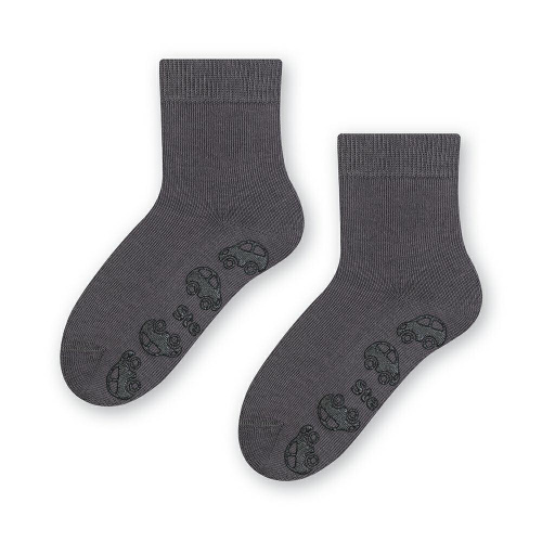 Detské protišmykové ponožky s ABS - sivé