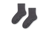 Detské protišmykové ponožky s ABS - sivé
