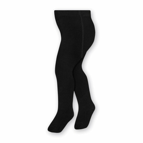 Bavlnené pančuchy pre deti - čierne