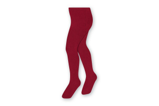 Bavlnené pančuchy pre deti - bordové